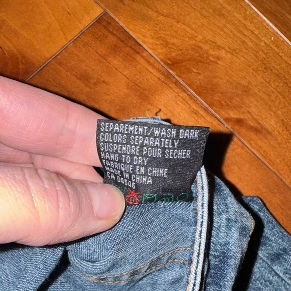 Vintage Y2K Santa Barbara Clothing Co Denim Lace Up Mini Skirt - Picture 6 of 6